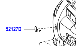 Toyota Auris/Hybrid 2007-2013 Cover, Front Bumper Hole, RH