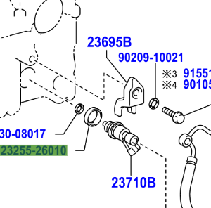Toyota Avensis 2008-2018 Seal Fuel Injector