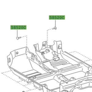 Toyota Aygo 2005-2014 Clip For Front Floor Carpet