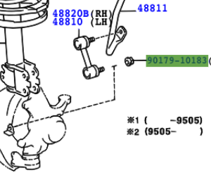 Toyota Celica 1993-1999 bolt flex brake hose
