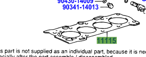 Toyota MR2 1999-2005 Gasket, Cylinder Head