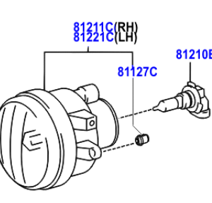 Toyota MR2 1999-2005 Fog Lamp, LH