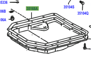 Toyota Starlet 1996-1999 Gasket, Automatic Transaxle Oil Pan