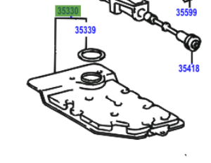 Toyota Starlet 1996-1999 Strainer Assy, Valve Body Oil