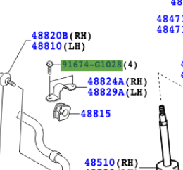 Toyota Yaris 2005-2011 Bolt Flange