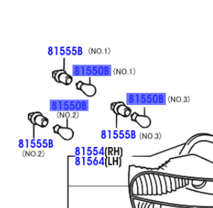 Toyota Yaris 2001-2005 Optifit Bulb P21/5Wll