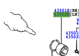 Toyota Celica 1999-2005 Bearing For Front Axle Hub LH
