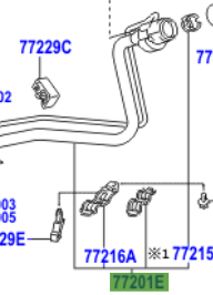 Toyota Yaris 2005-2011 Pipe Sub-Assy, Fuel Tank Filler