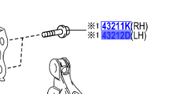 Toyota Yaris GR 2020- Bolt For Steering Knuckle