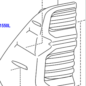 Toyota Hilux 2020- Lens & Body, Rear Combination Lamp, LH