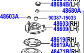 Toyota Verso 2009-2017 Support Sub-Assy, Front Suspension, LH