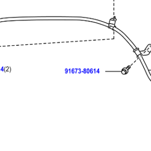 Toyota Rav4 2012-2019 Cable Assy, Parking Brake, NO.3