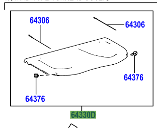 Toyota C-HR 2016- Parcel Shelf Assy