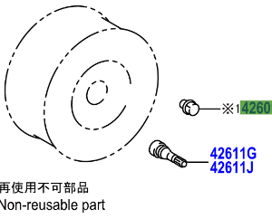 Toyota Corolla 2019- Nut, Hub