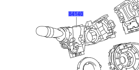 Toyota Yaris 2005-2011 Switch Assy, Headlamp Dimmer