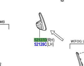 Toyota Yaris/Hybrid 2014-2020 Bumper Tow Cover RH
