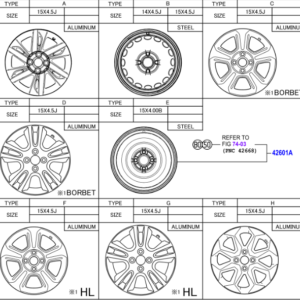 Toyota Aygo 2014-Present Alloy wheel Disc