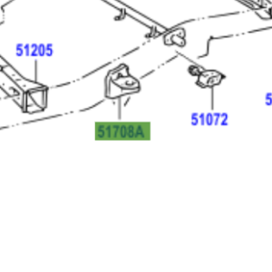 Toyota Hilux 1997-2005 Bracket Sub-Assy, Cab Mounting, NO.4 LH
