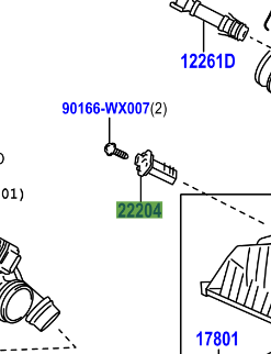 Toyota RAV4 2012-2018 Meter Sub-Assy, Intake Air Flow