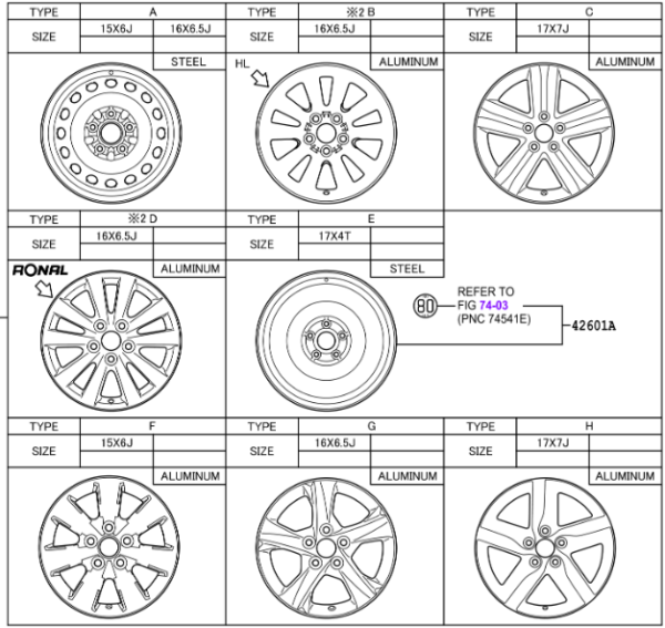Toyota Auris/Hybrid 2007-2013 Alloy Wheel Disc 17x7J