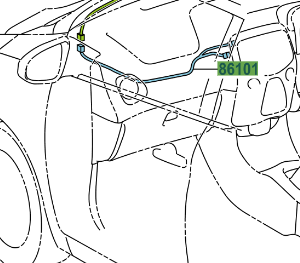 Toyota Aygo 2014-Present Cord Sub-Assy, Antenna, Audio