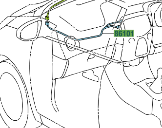 Toyota Aygo 2014-Present Cord Sub-Assy, Antenna, Audio