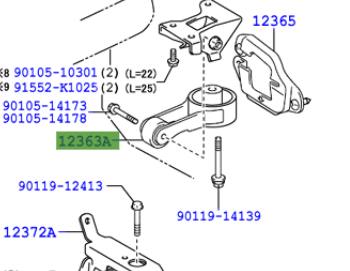 Toyota Yaris 2005-2011 Rod, Engine Moving Control
