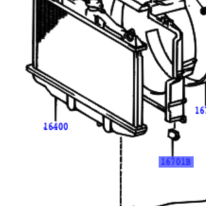 Toyota Corolla 1982-1999 Cushion, Fan Shroud, Radiator Single Core