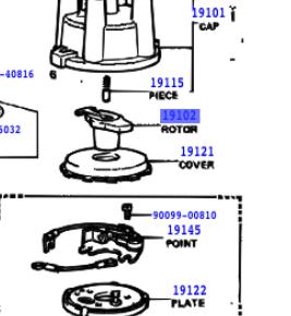 Toyota Corolla 1982-1999 Rotor Sub-Assy, Distributor