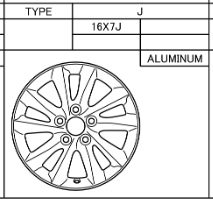 Toyota Corolla 2019-Present Alloy wheel disc