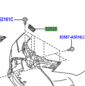 Toyota Yaris/Hybrid 2014-2020 Front Bumper Bracket RH