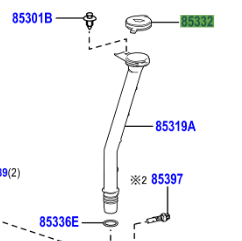 Toyota C-HR 2016-Present Cap, Windshield Washer Jar