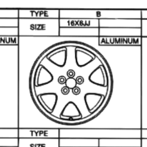 Toyota Prius 2003-2009 Alloy wheel