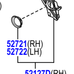 Toyota Rav4 2012-2019 Cover, Front Bumper Hole, LH