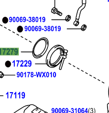 Toyota Avensis 2008-2018 Gasket, Turbine Outlet Elbow
