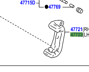 Toyota GT86 2012-2016 Mounting, Front Disc Brake Cylinder, LH