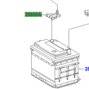 Toyota Yaris 2005-2011 Terminal, Battery Positive