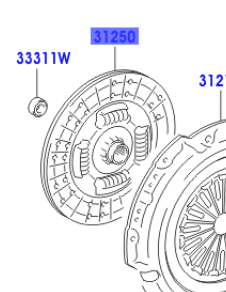 Toyota Hilux 2011-2021 Disc Assy, Clutch