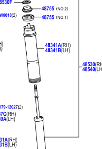Toyota Auris/Hybrid 2012-2018 Absorber Assy, Shock, Rear