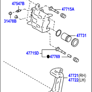 Toyota GT86 2012-2016 Cylinder Assy, Front Disc Brake, LH