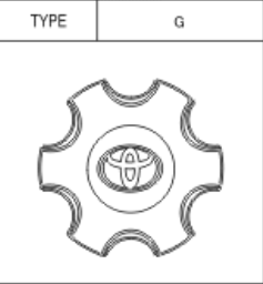 Toyota Hilux 2011-2015 Center Wheel Hub Cap
