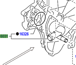 Toyota Prius 2015- Water Inlet Sub-Assy W/Thermostat