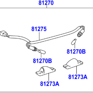 Toyota Rav4 2005-2012 Lamp Assy, License Plate
