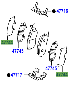 Toyota GT86 2012-2016 Shim, Anti-Squeal For Rear Disc Brake - Image 2