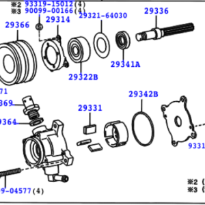 Toyota Hiace/Regiusace 1989-2005 Pump Assy, Vacuum
