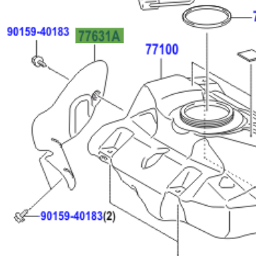 Toyota Aygo 2005-2014 Protector, Fuel Tank, Lower Center - Image 2