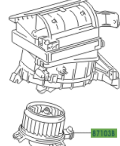 Toyota Auris/Hybrid 2007-2013 Motor Sub-Assy, Blower W/Fan