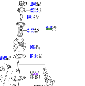 Toyota Rav4 2005-2012 Front Left Shock Absorber