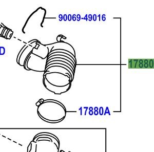 Toyota Verso 2009-2017 Hose Assy, Air Cleaner