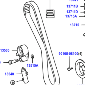 Toyota Hiace S.B.V 1995-2011 Timing Belt